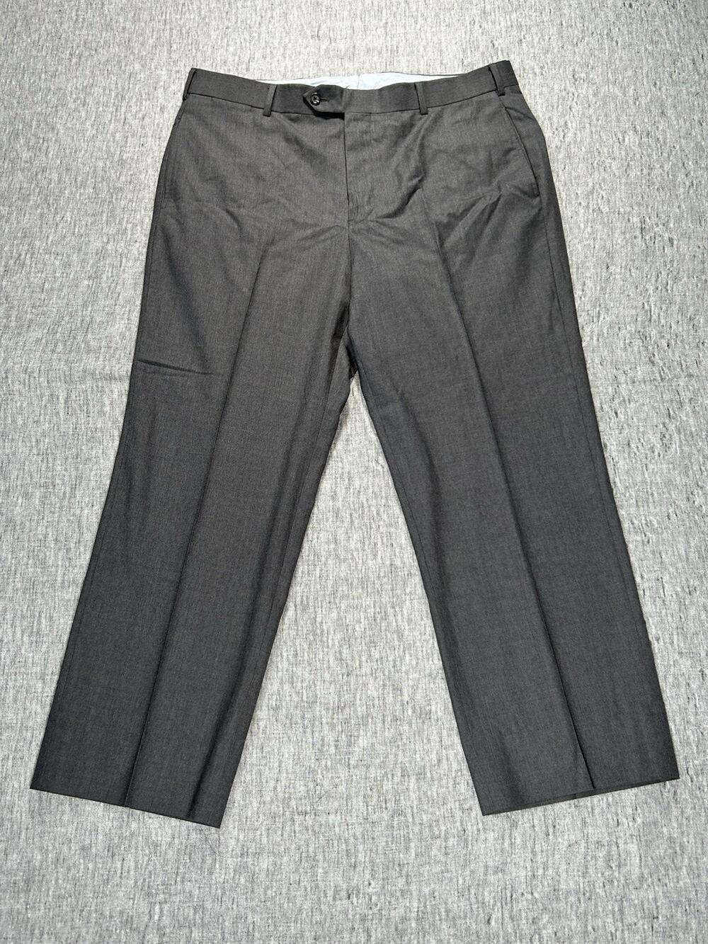 Brooks Brothers Country Club Madison Dress Pants Mens 36x27.5 Grey Saxxon USA